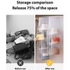 Household Mesh Storage Hanging Bag Wardrobe Hanging Multi-layer Pocket Bag Double-sided Transparent Organiser Foldable Dust Bag