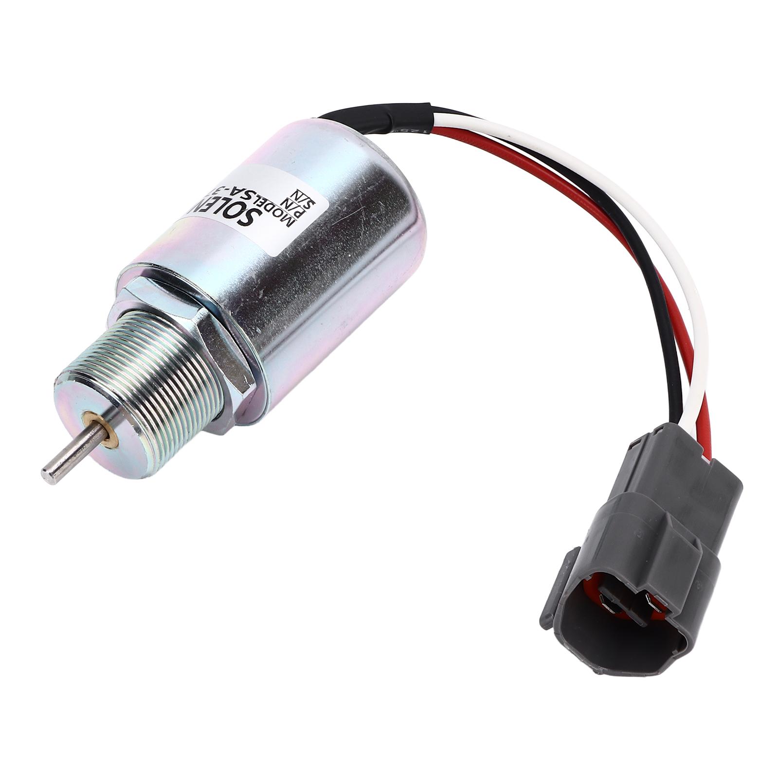 

12V Fuel Shut Off Solenoid SA372512 Stop Solenoid Replacement for MITSUBISHI S3L S4L L2E L3E L3P K4ND61KG