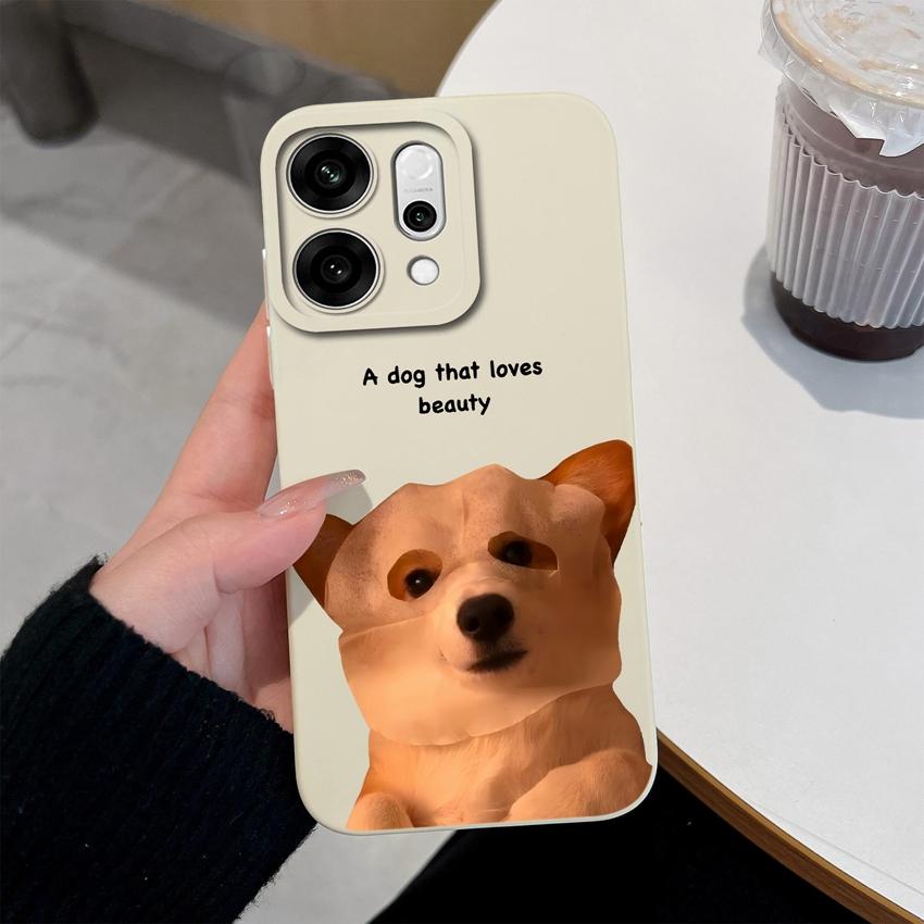 For Oppo Reno14 Pro 14F A5 A5X K13 Phone Cases Table Cartoon Cat Pattern Phone Case Camera Protection Shockproof Silicone Covers For Oppo Bumper Shell