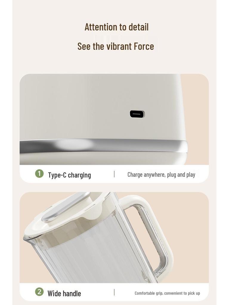 Portable Multifunctional Juicer Cup for Smoothies and Fruit Juices