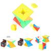 Pädagogischer ABS 5cm Verdreh- und Glattrotierender 3x3 Zauberwürfel Spielzeug für Kinder