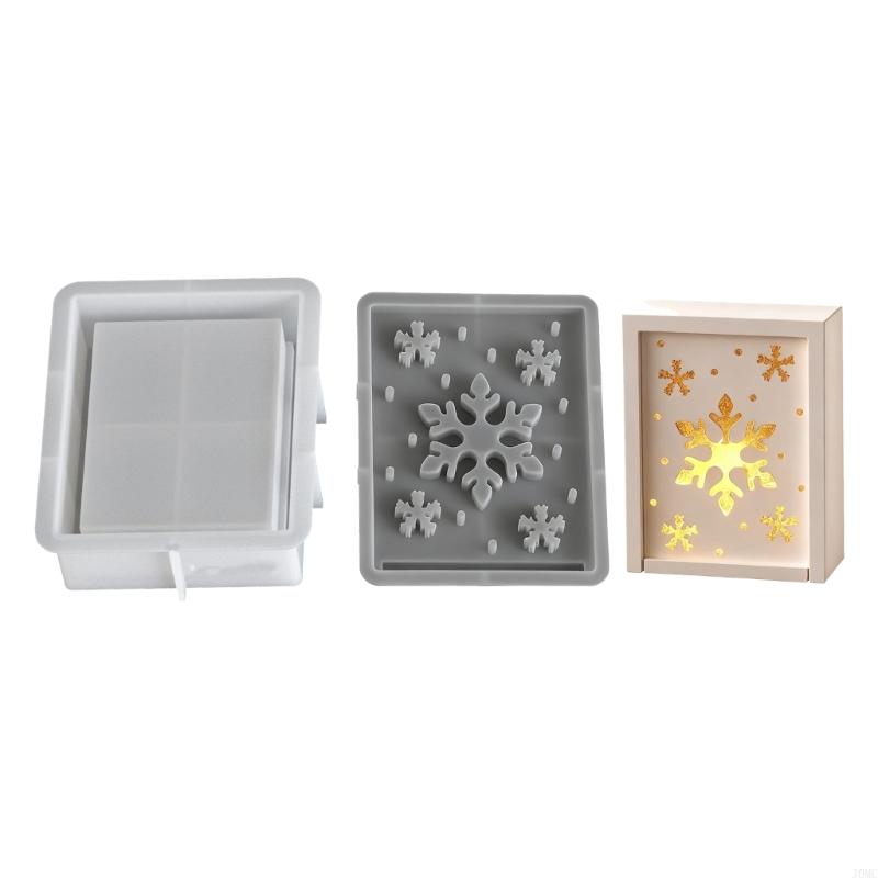 Efficient Silicone Holiday Molds Heat Resistant For Resin Soap Making Christmas Party Decoration Crafts J0MC