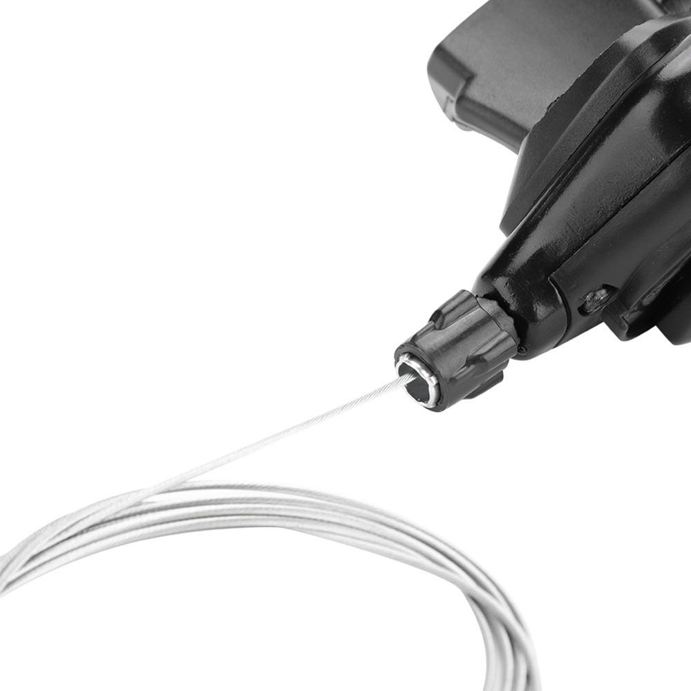 1 pair 3X7/8/9 Speed Bicycle Gear Shift Derailleur Black Aluminum Alloy Bike Shift Levers with Inner Cables