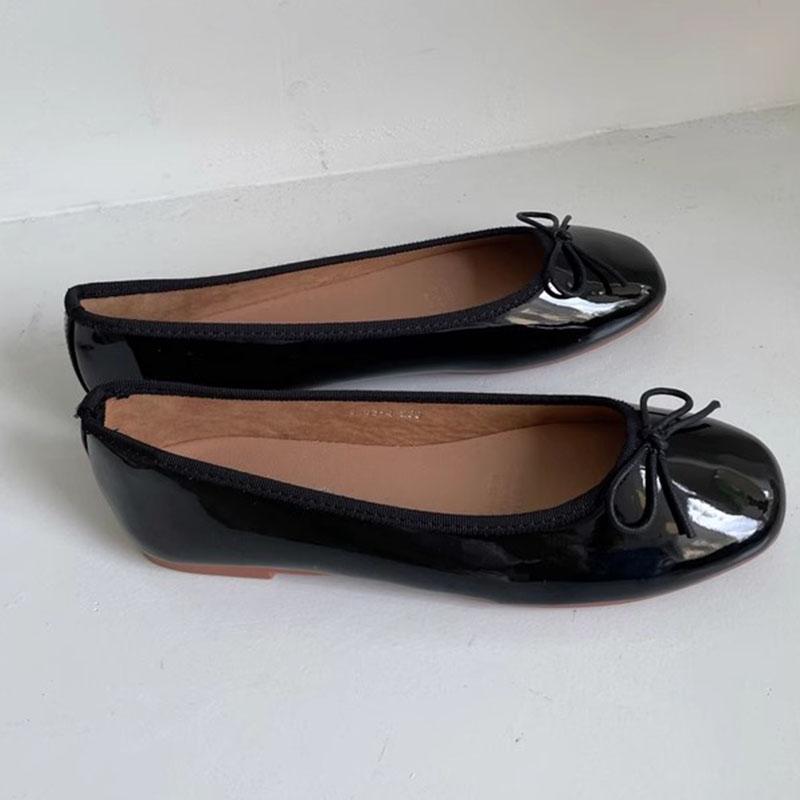 Fashion Footwear Fashion Butterfly-Knot Women Ballet Flats Dance Shoes Shallow Female Soft Round Toe Ladies Flats With Shoes Slides