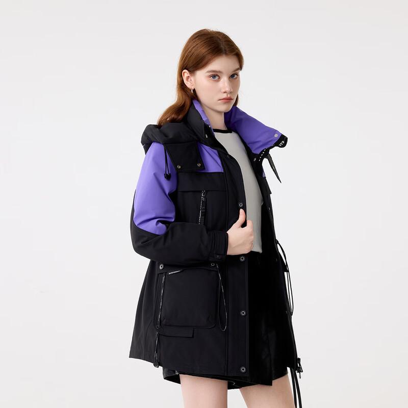 FivePlus Women's Colorblock Parka Down Jacket