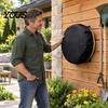 Garden Hose Reel Cover for Wall Mounted Holder, Heavy Duty Waterproof Outdoor Holder Protector Oxford Fabric Cover, Dustproof Sunproof 5/8"x50-100ft