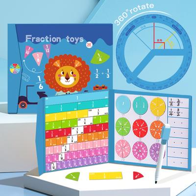 Kinder Magnetische Bruch Mathematik Spielzeuge Holz Bruch Buch Set Lehrmittel Visuelle Hilfe Kinder Arithmetik Pädagogisches Lernspielzeug