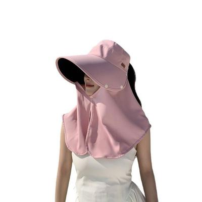 New Wide Brim Sunshade Shawl Cap Breathable Wide-Brimmed Neck Protection Hat Lightweight Visor Sun Hat Summer Season
