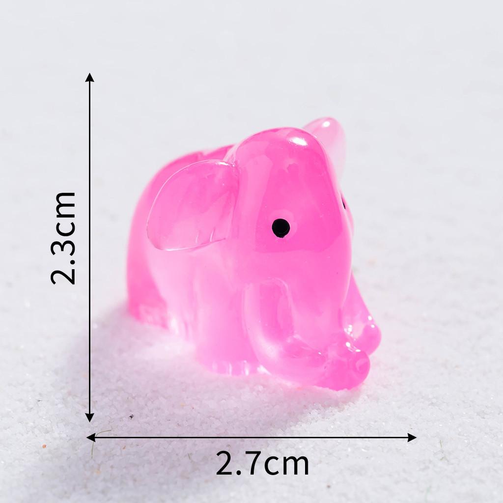 

Креативные микроландшафтные ночные радужные мамонты, полимерные украшения для подарка розовый