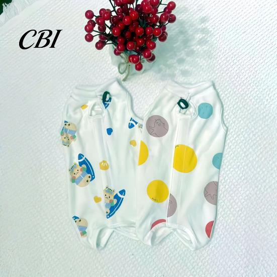 Cat Recovery Suit Suit, Soft Cotton Clothing, Cute Cartoon Print Four-Leg Clothes, Lightweight Wear After Surgery Apparel for Female Male Cats
