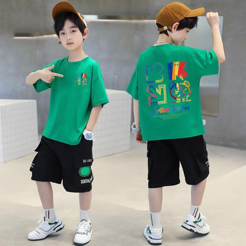 

New Summer Kids Clothes Streetwear Print Cartoon T Shirt Tops Tees 100
