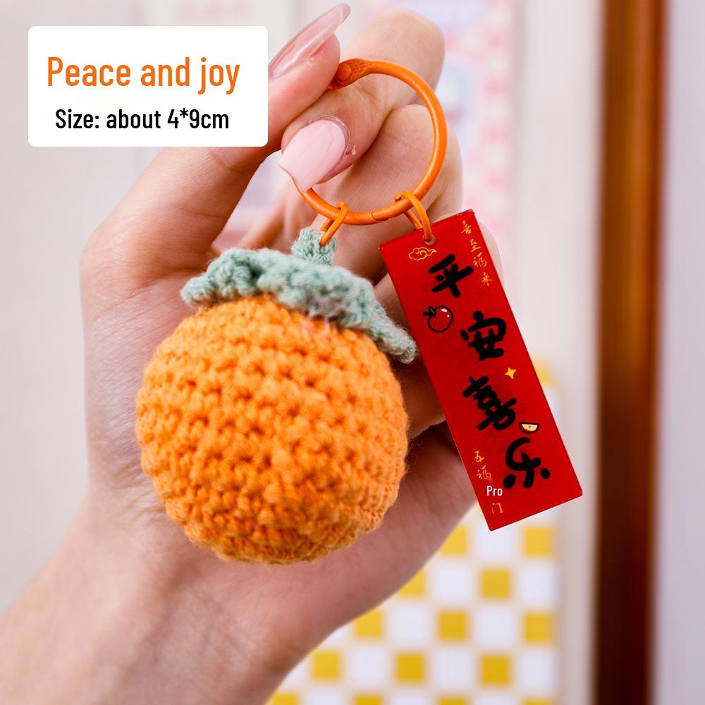 First Prize Wool Crochet Keychain: Graduation Inspiration Keyring & Bag Pendant Gift