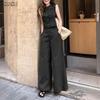 ZANZEA Completi Due Pezzi Casual da Donna per l'Estate: Canotte e Pantaloni