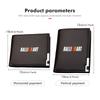 Men Leather Zipper Wallet Coin Pocket Vintage Big Capacity Male Short Money Purse For Mitsubishi Outlander Lancer Eclipse Mirage