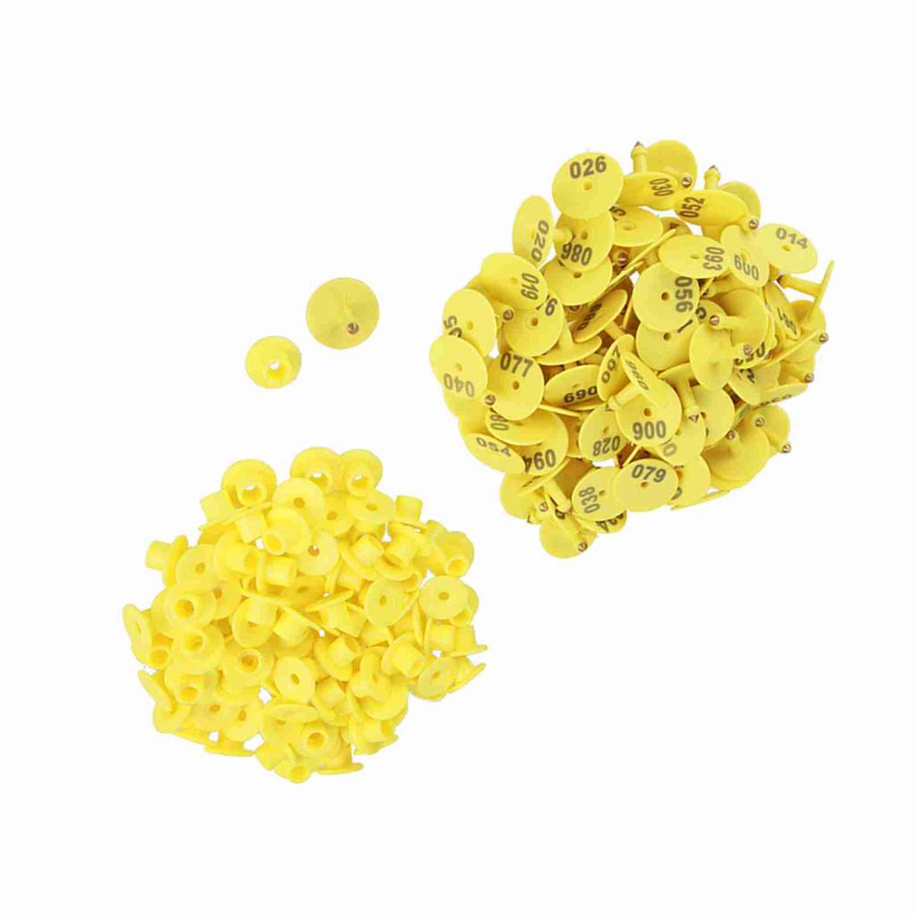 100Pcs Set Sheep Goat Hog Pig Cattle Beef Cow Livestock Ear Number Tag Farm Animal Lettering