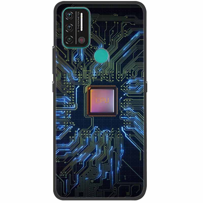 Weiche bedruckte Hülle für Umidigi A9 Pro Hülle Silikon Schutzhülle Schwarze Hüllen für Umidigi A7 Pro Niedliche Katze A9Pro A 9 A7Pro