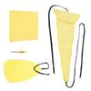 4Pcs Sax Mouthpiece Brush Kit Lightweight Portable Reliable Wiping Cloth Saxophone Cleaning Set for Sax Yellow