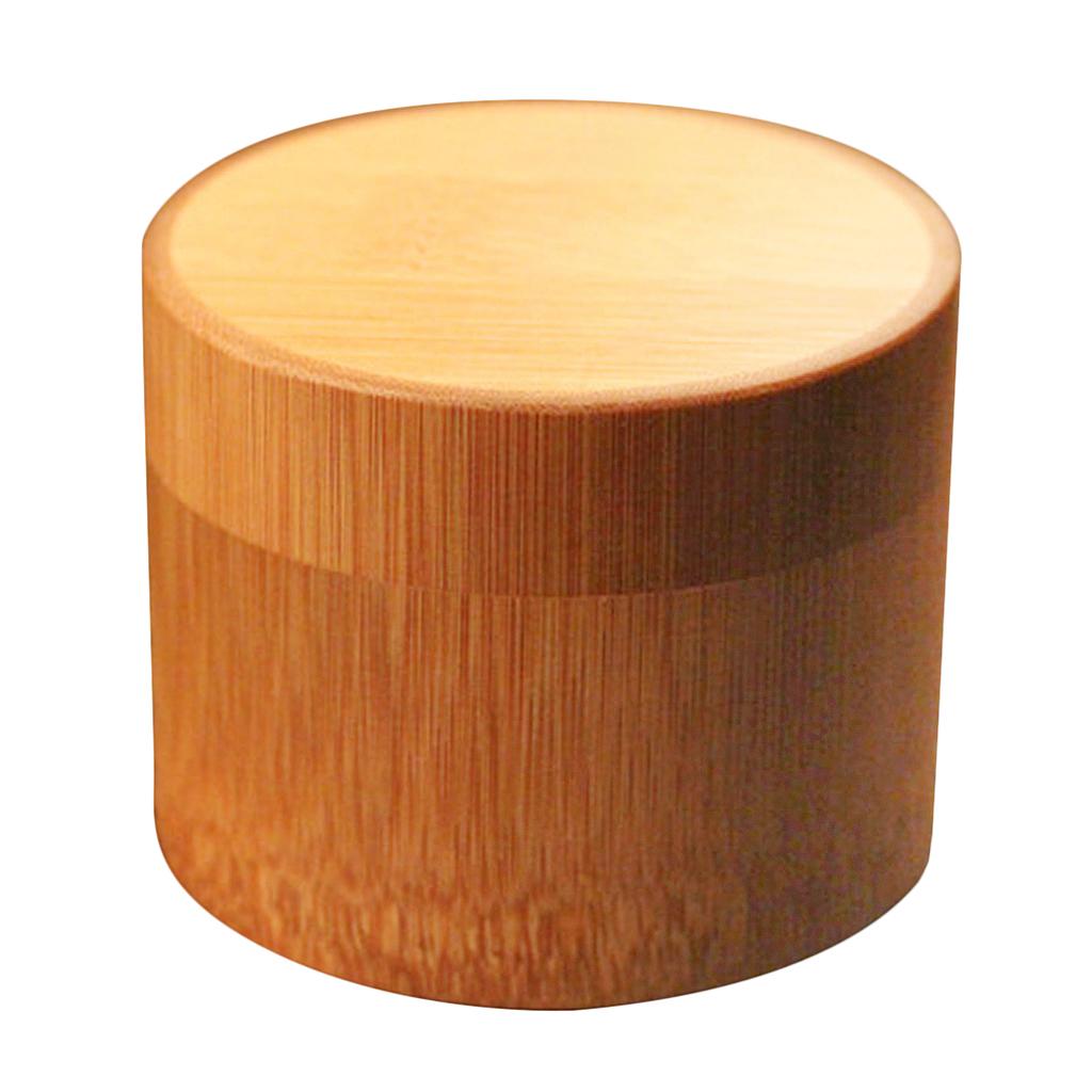 Bamboo Tea Cans Tube Storage Canister Friendly Gift Natural Stylish Lid Seal Jars - Brown,
