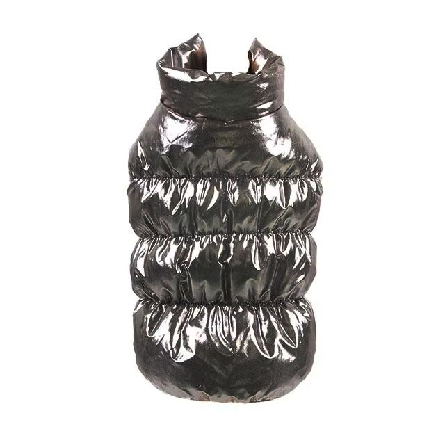 

XS-3XL Пуховик для домашніх тварин, Зимове пухове пальто для цуценяти, Теплий флісовий підклад, Кольоровий пуховик для домашніх тварин, Пуховий одяг для маленьких собак XS（old） срібний