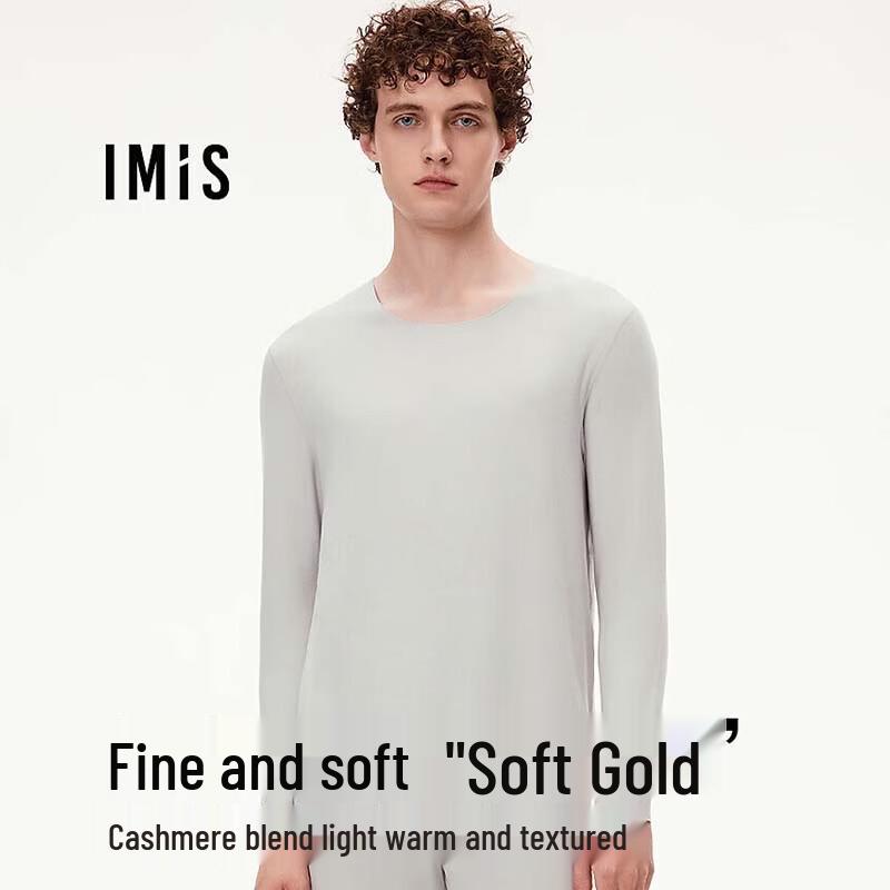 

imi s new secret Men s WarmMax Cashmere Blend Crew Neck Long Sleeve Shirt L 180