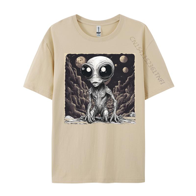 Alien Tshirts Hip Hop Unisexs Tshirts Graphic Printed Tshirt Combed Cotton Tops Shirts Casual Clothing Shirt