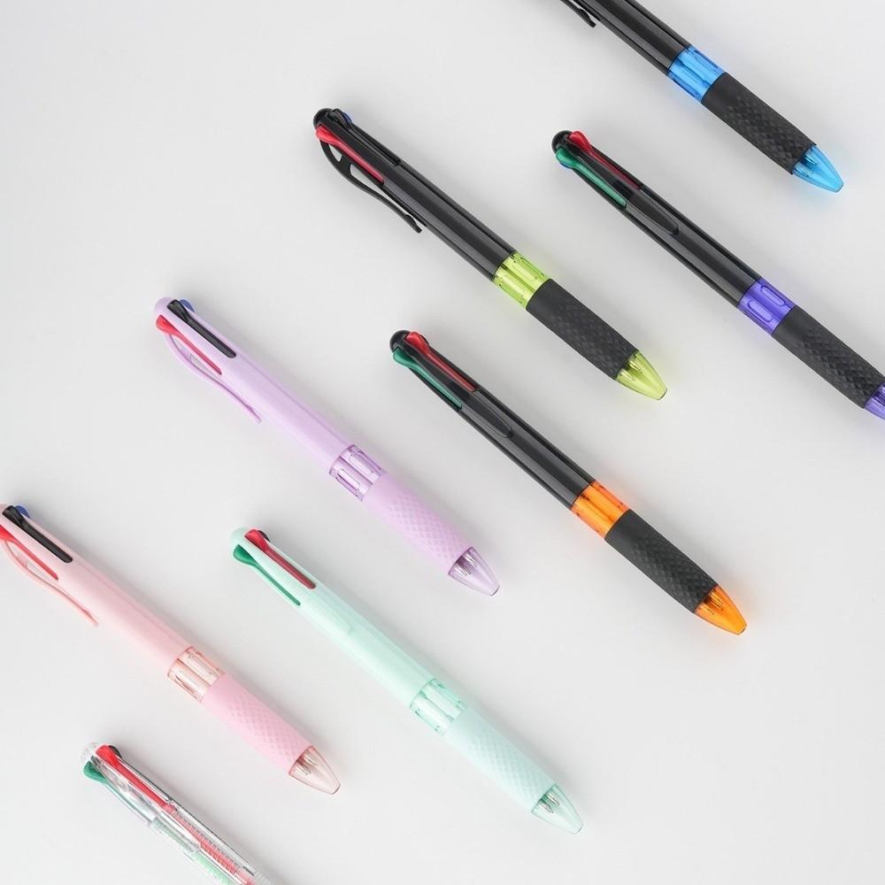 0.7mm Tip 4 Color Pen Press Using Writing Pen Multicolor Ballpoint Pen  School Office