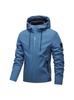 Men's Windproof European-Size Hooded Workwear Jacket - Trendy, Simple, Casual Outdoor Sportswear