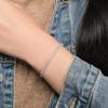 APM Monaco Bracelet UP AND DOWN Series, Adjustable Z-shaped Design, Light Luxury and Sparkling Zircon, Elegant, Exquisite, Fashionable AB3363OX