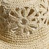 FASHION fiore Fatto a mano Alta qualità Semplice 2026 NUOVO Cappello da sole a tesa larga Cappelli estivi per donna Spiaggia Panama Paglia Cupola Cappello a secchiello