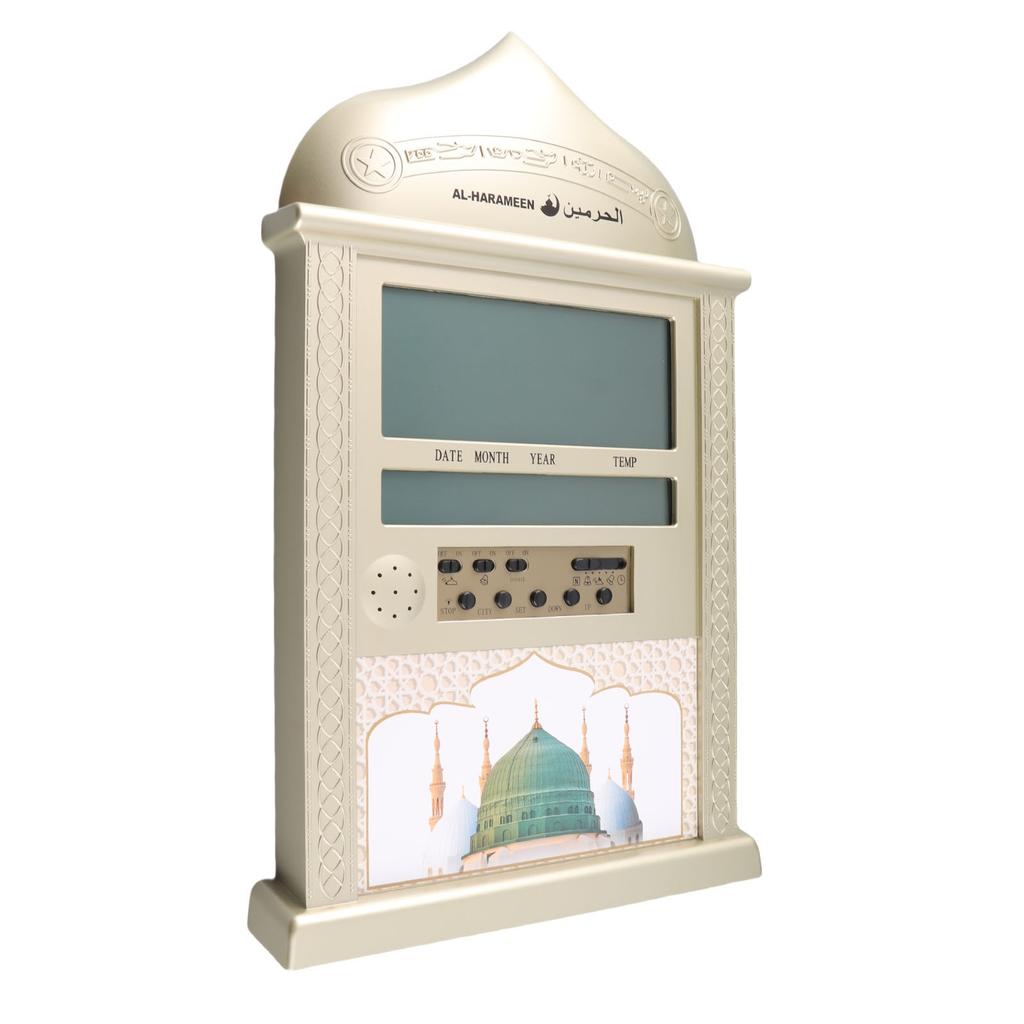 Digital Azan Mosque Clock Calendar Alarm Clock Multifunction Wall Clock for Home Decoration