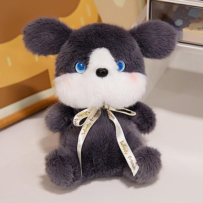 Cute bear husky doll plush toy bunny elephant doll children soothing doll 14cm