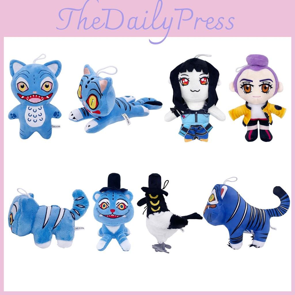Demon Kpop Hunters Blue Tiger Rumi Zoey Plush Toy Stuffed Doll Gift Decoration