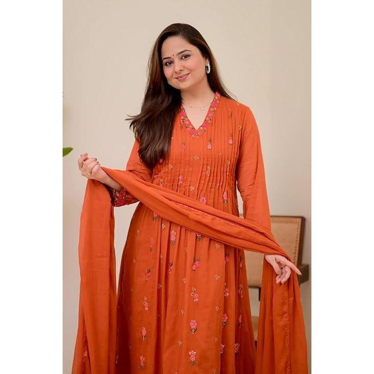 Designer Indian Bollywood Ethnic Salwar Kameez Women Top Kurti Pant Dupatta Set