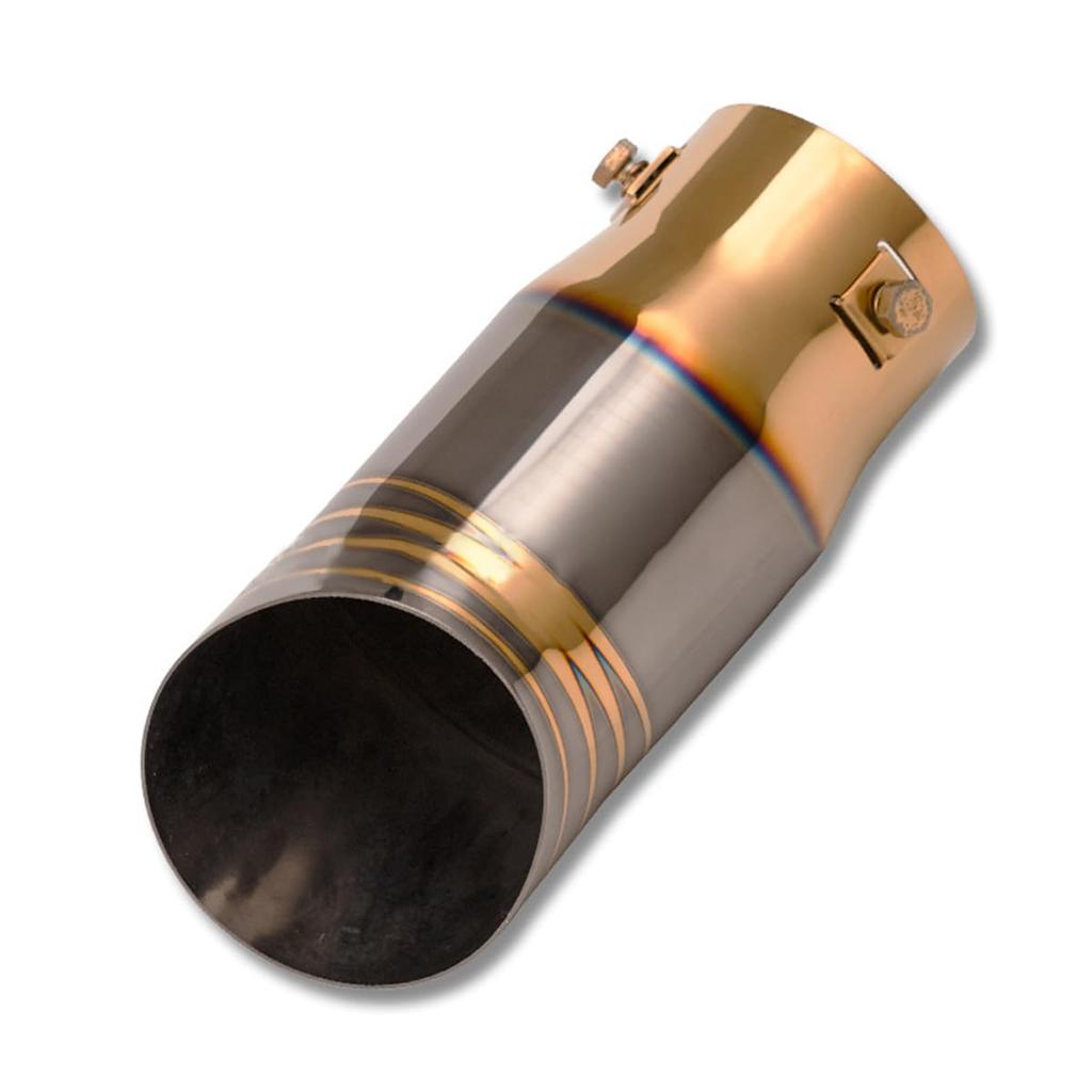 Yavoluy Muffler Cutter, Stainless Steel, Inner Diameter 2.5 inches (63 mm), Titanium Color, Truck,