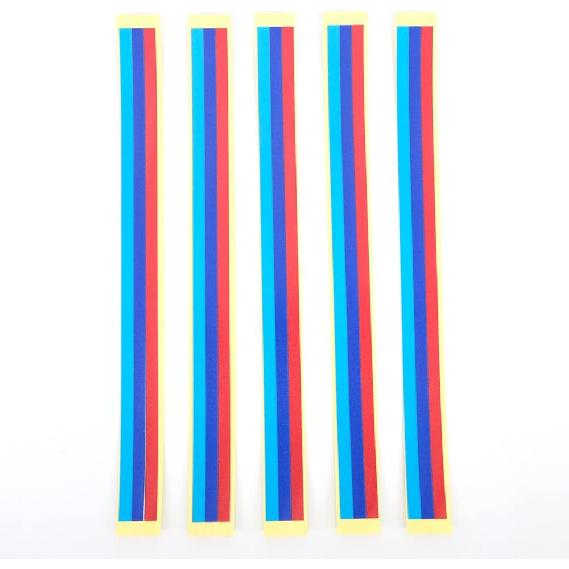 For M Color Sport Grille Grill Vinyl Strip Sticker Decal for BMW /M3 /M5 /E46 /E90 (M Colored)