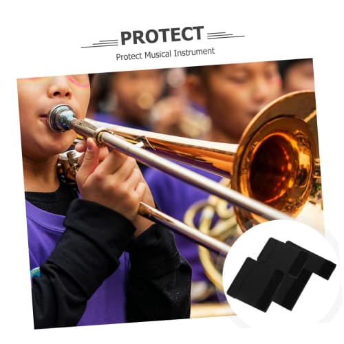Abaodam Trombone Slide Protector, PU Cover, Trombone Neck Guard, Finger Guard for Instrument Protection, Set of 6