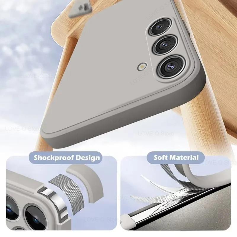 For S24 S23 S22 Ultra Cases Liquid Silicone Case For Samsung Galaxy S24 S23 S22 Ultra Plus S24Ultra Cases Cover Accessories
