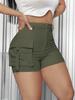 Sexy European & American Workwear Pocket Shorts - Trendy Women's Fashion Pants 8096