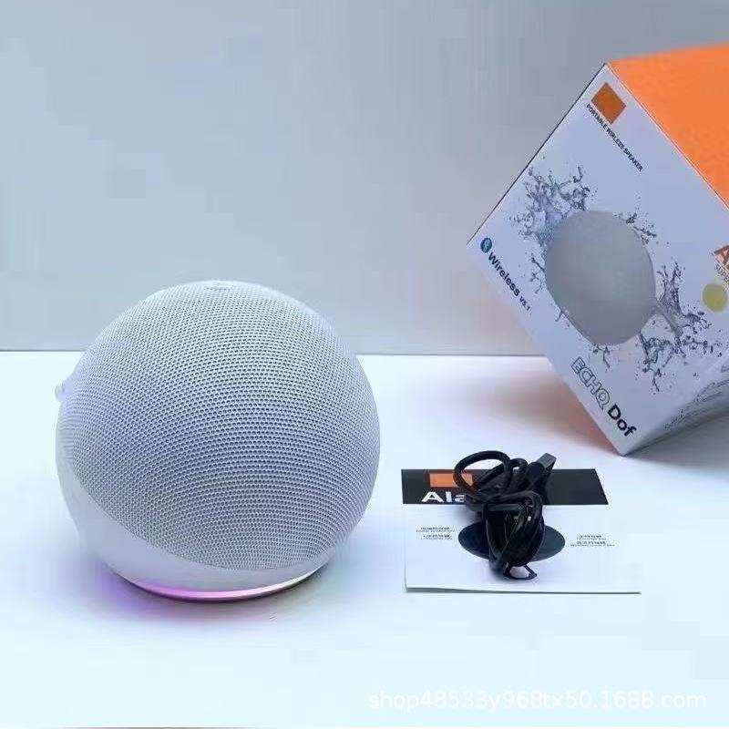 Alaxe Small Bluetooth Speaker Echo Dot 5th Outdoor Wireless Bluetooth Generation Mini RGB Speaker Home Subwoofer