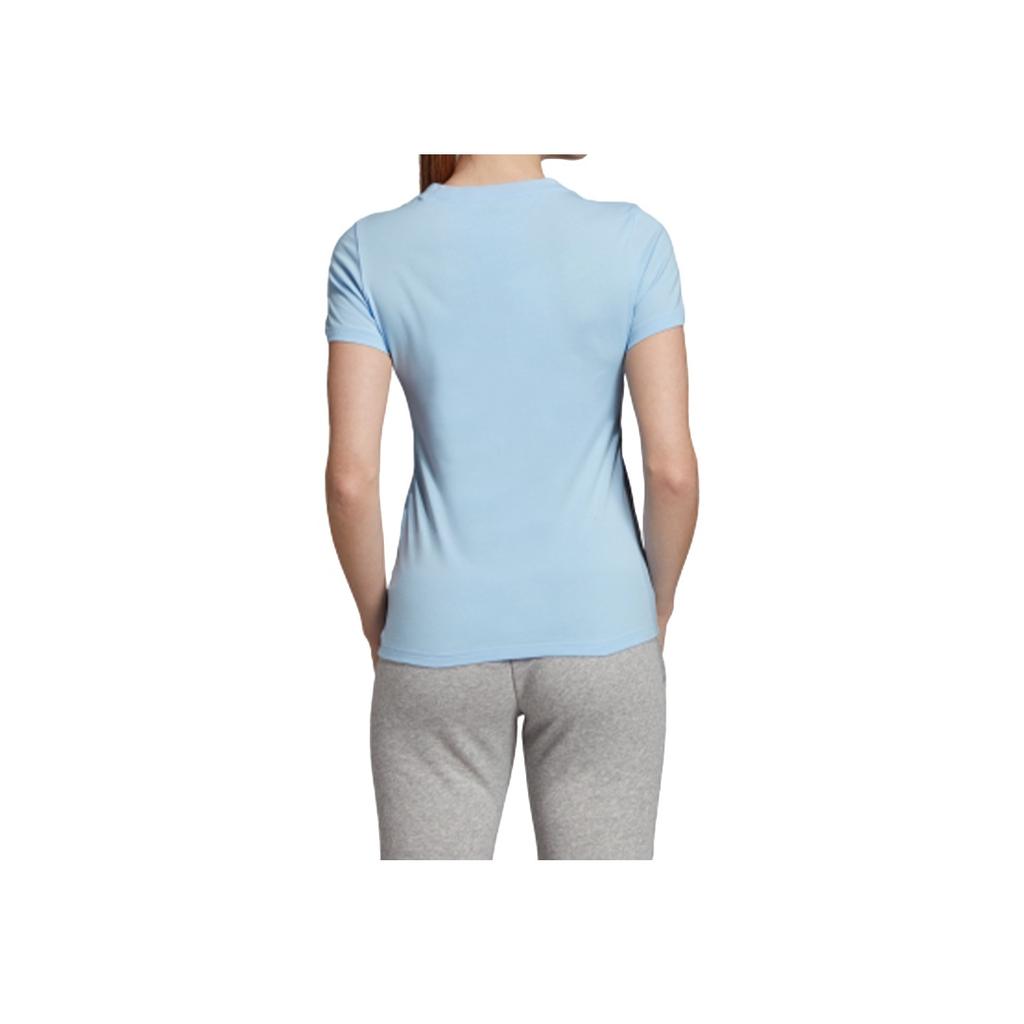 Adidas Sports Style Short Sleeve T-Shirt Women Tops Light-Blue EI0695