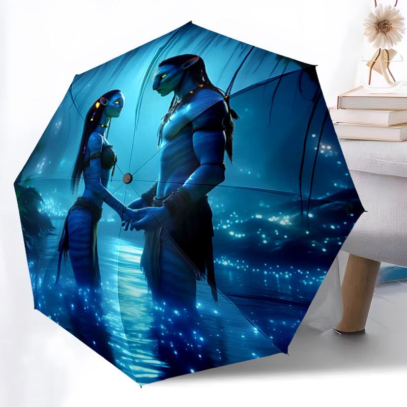 

1pc Avatar Love Automatic Opening/Closing Folding Umbrella with 8 Ribs, Portable Sunshade Umbrella Birthday and Holidays gifts yy250105125