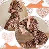 Catsuit Bodysuit Sexy Cosplay Leopardenmuster Katzenkostüm Ganzkörperstrumpfhose Leoparden-Bodystrumpfhose Langarm Sexy Extrem Süß Beliebt [MONEON]