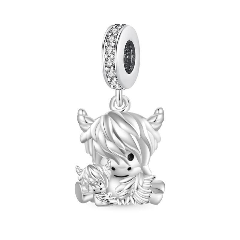 Neueste Kupfer Hund Katze Schnecke Einhorn Pinguin Niedliche Haustier Serie DIY Anhänger Passend für Original Armbänder Schmuck Geschenke für Mädchen