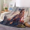 Dragon Maiden Flannel Blanket Throw Blanket Soft Warm Sofa Bed Camping Home Decor Unique Christmas Gift C9211351