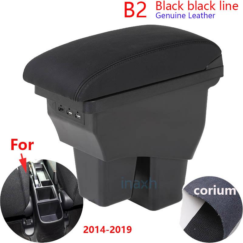 For Honda Jazz Armrest For Honda Fit Jazz 3 Car Armrest Box 2014-2019 Retrofit Accessorie Car Storage Box Simple Installation