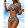 Europäischer und Amerikanischer Neuer Surfanzug Neoprenanzug Badeanzug Einteiler Damen Badeanzug Langärmlig Reißverschluss Bikini Badeanzug