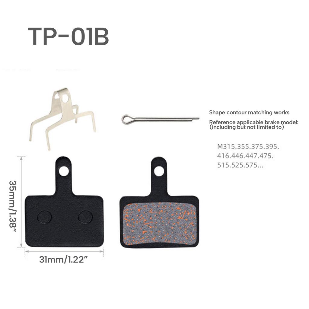 Low Noise Cycling Brake Pad SemiMetallic Bicycles Bike Disc Brake Pad Universal Mountain Bike Repair Part Enduring