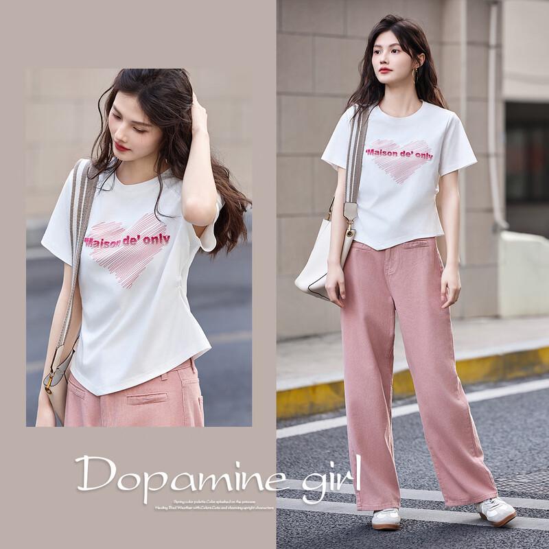 Demana Women s Irregular Hem Knit Short Sleeve T-shirt M