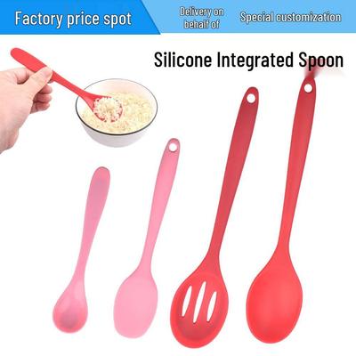 Integrated Full Coverage Silicone Ladle with Soft Head - Non-stick Kitchen Utensil