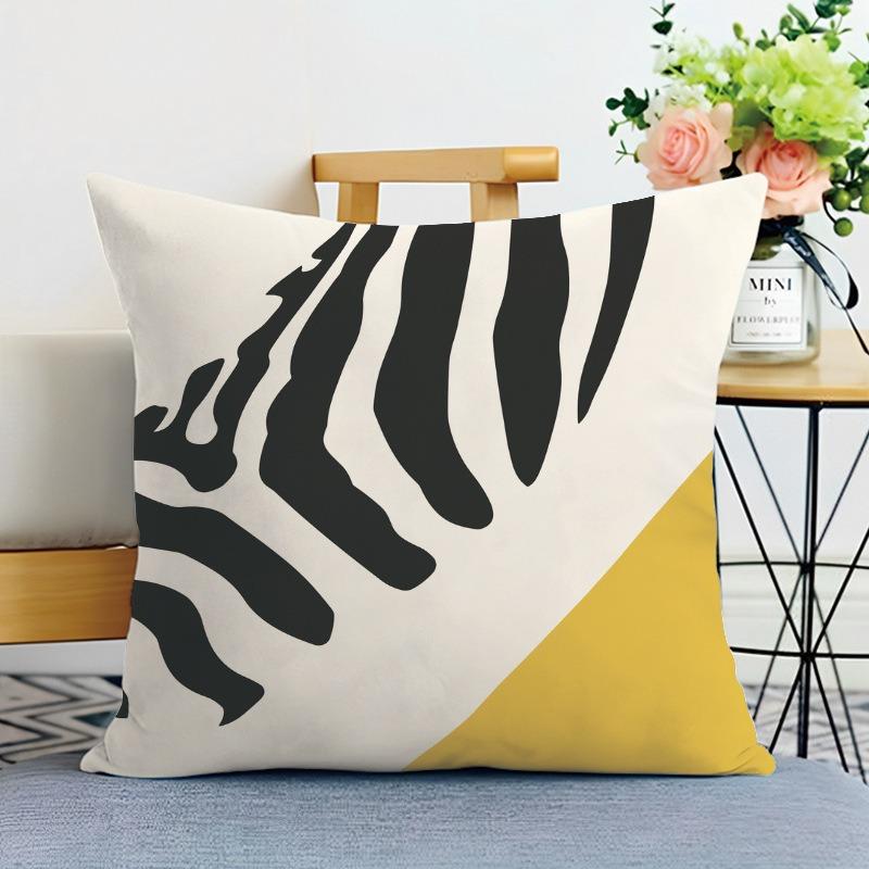 

Желтый геометрический принт Декоративная наволочка для спальни, гостиной, квадратная подушка, наволочка 40x40cm